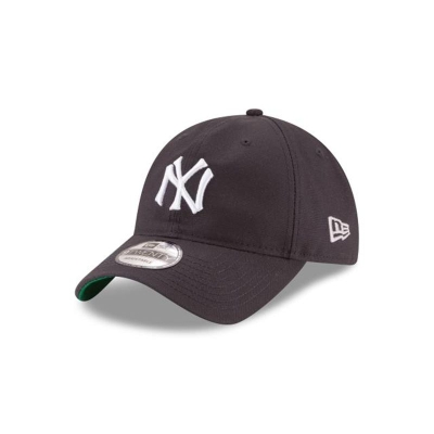 Blue New York Yankees Hat - New Era MLB Waxed Cooperstown 9TWENTY Adjustable Caps USA6129834